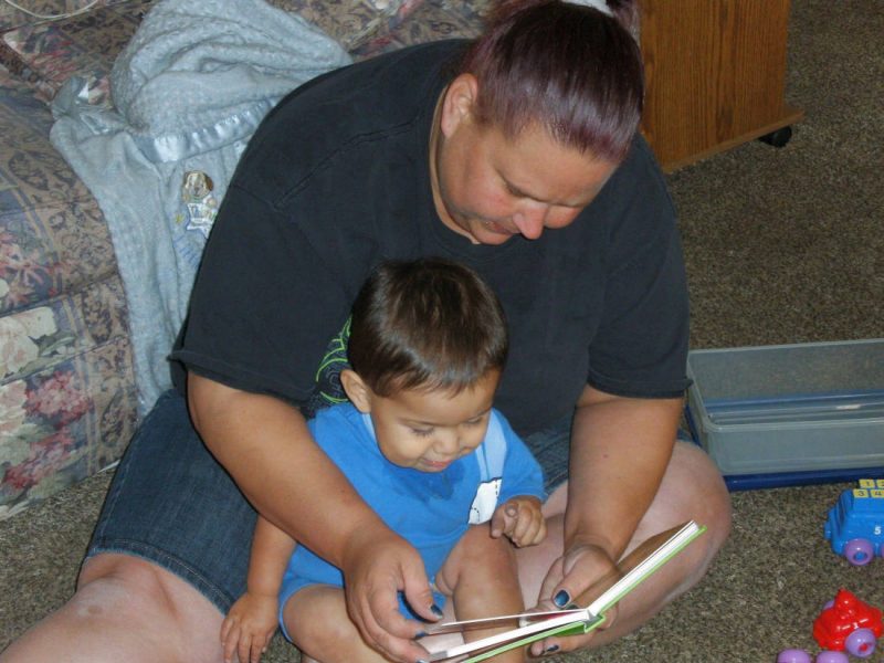 Reading to child
